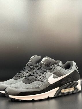Nike Air Max 90 Iron Grey/Dark Smoke Grey Black and White CN8490-002 11M